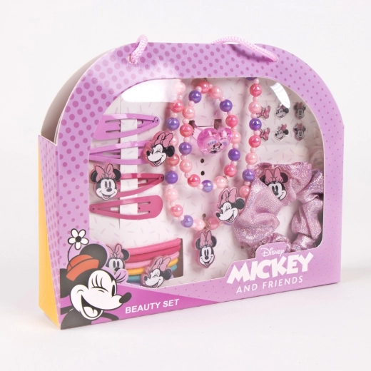 Set de bijuterii și accesorii de păr în poșetă DISNEY MINNIE