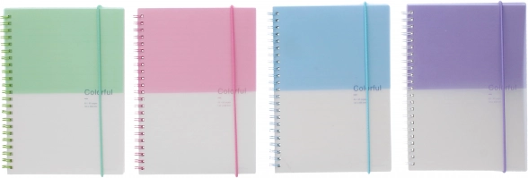Caiet liniat 14,8 × 21 cm, bicolor