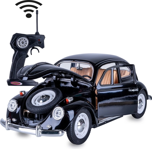Model RC Volkswagen Beetle 1:18 negru