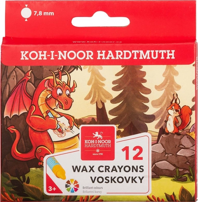 creioane cerate școlare KOH-I-NOOR 12 buc