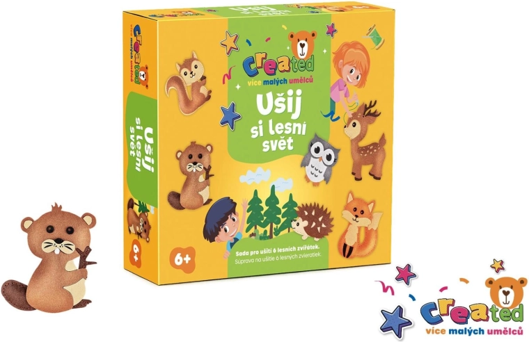 Created set creativ Coase-ți lumea animalelor din pădure în cutie 25 × 21 cm