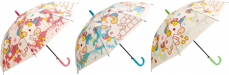 Umbrelă pentru copii cu unicorn 50 cm