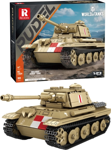 World of Tanks set de construcție tanc Pudel, 969 de piese