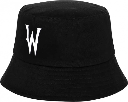pălărie bucket pentru copii WEDNESDAY, negru