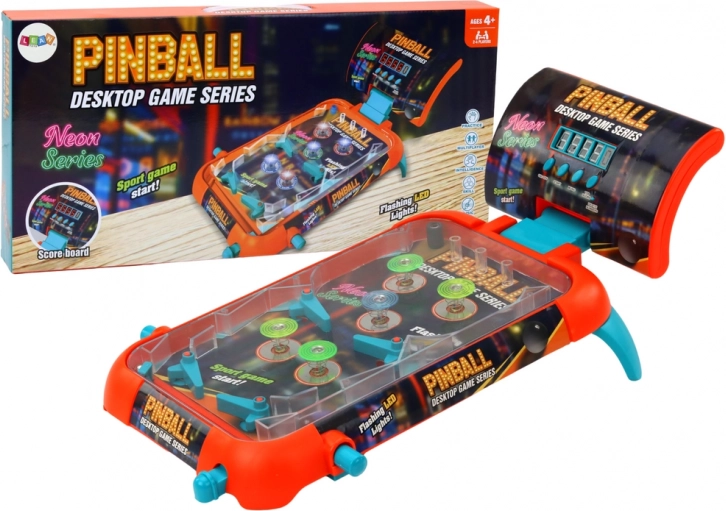 Pinball de masă cu lumini LED, sunete și scor digital