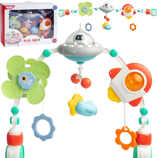 WOOPIE Baby arcadă interactivă de joacă pentru pătuț, cu cântece de leagăn