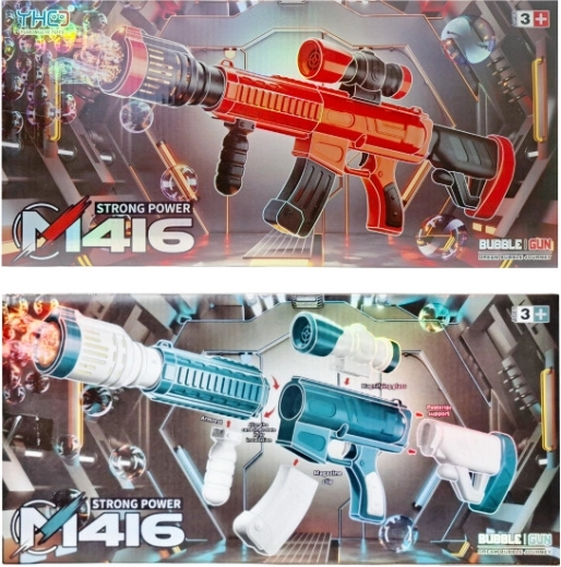 Pistol cu bule de săpun cu efecte luminoase