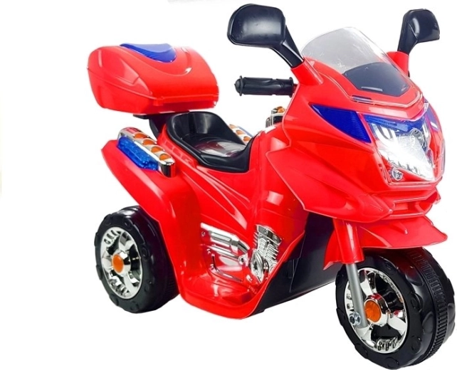 Tricicletă electrică pentru copii – motocicletă roșie pe baterie