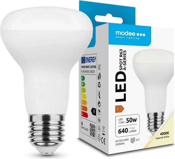 Modee bec LED spot R63 7,3 W E27, 640 lm, alb neutru