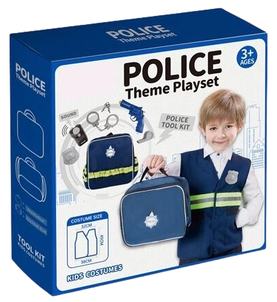 Valiză de poliție cu set de joacă Sparkys