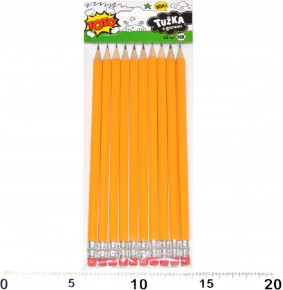 Creioane grafit HB cu gumă – set 10 buc
