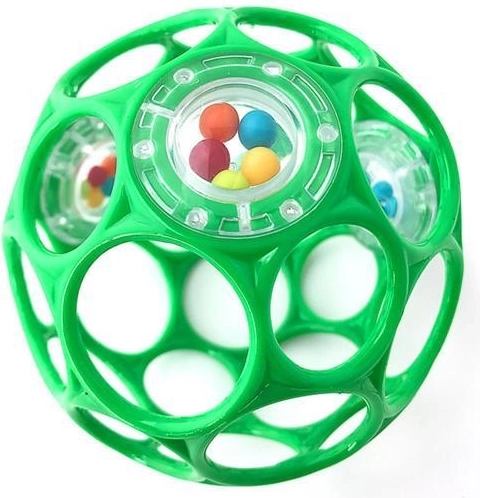 Minge zornăitoare Oball Rattle seafoam 10 cm