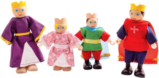 Bigjigs Toys figurine din lemn familia regală