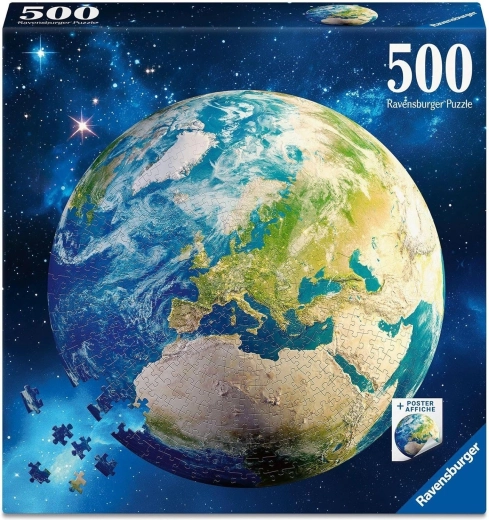 Puzzle rotund Ravensburger Planeta Pământ 500 de piese