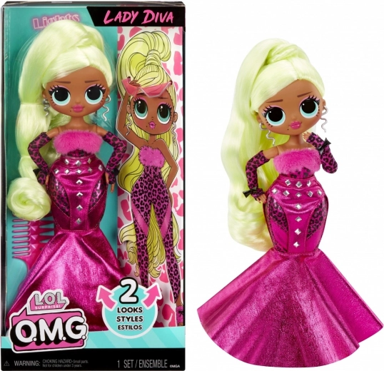 Păpușă L.O.L. Surprise! O.M.G. Lady Diva – păpușă fashion cu accesorii
