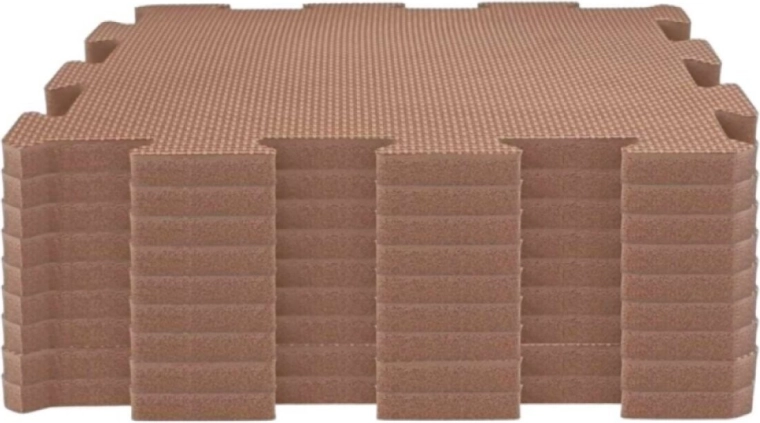 NIDO NIDO saltea de joacă din spumă tip puzzle caramel (9 piese)