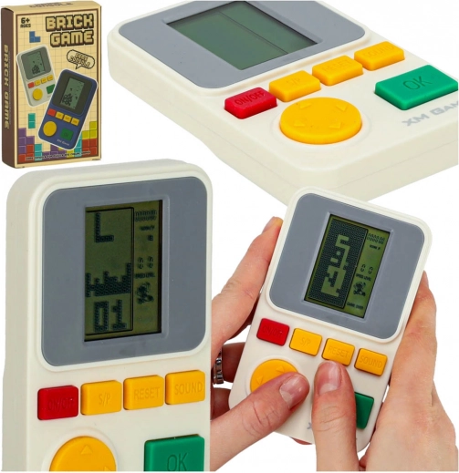 Consolă electronică portabilă de jocuri – albă