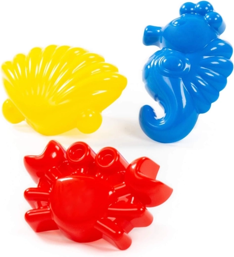 Forme pentru nisip, animale marine – set de 3 buc.