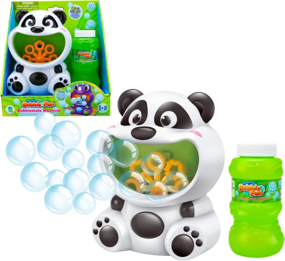 Bubble Fun aparat de făcut baloane panda cu soluție 118 ml