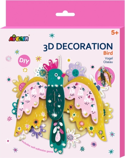Set creativ decorațiune 3D – pasăre