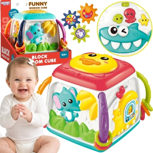 Woopie Baby cub educațional interactiv multifuncțional 18m+