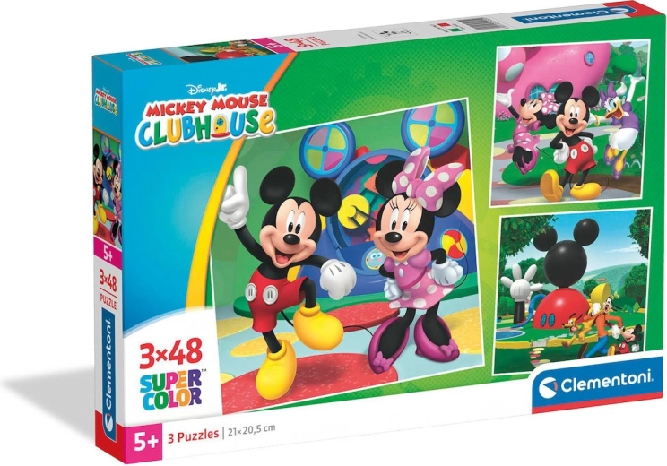 Puzzle CLEMENTONI Clubul lui Mickey 3×48 piese