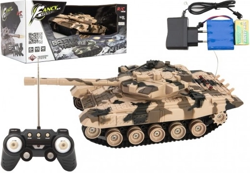 Tank controlat de la distanță cu pachet reîncărcabil și efecte sonore