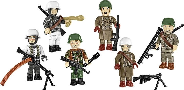 Șase minifigurine pentru frontul de iarnă