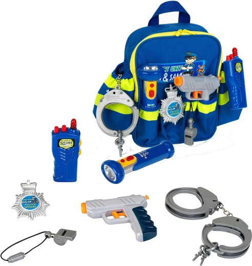 Rucsac de polițist pentru copii Ben&Sam cu accesorii Klein