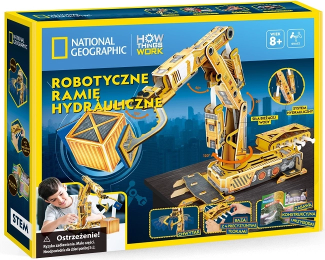 Puzzle 3D braț robotic hidraulic