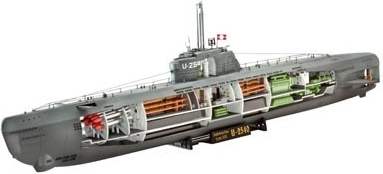 Submarin german tip XXI (U-Boot Typ XXI) – kit de model