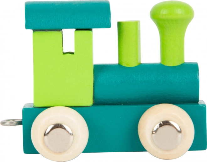 Locomotivă din lemn verde SMALL FOOT