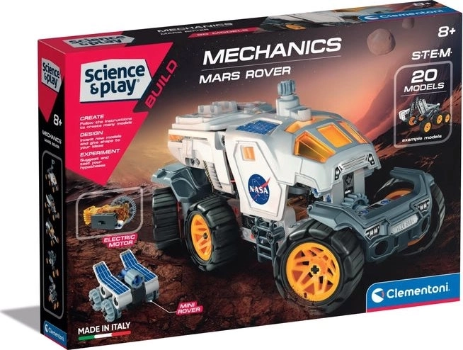 Set de construcție Mars rover cu laborator mecanic CLEMENTONI Science&Play