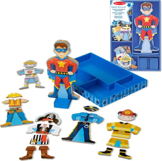 Joc magnetic din lemn de îmbrăcat Billy Melissa & Doug