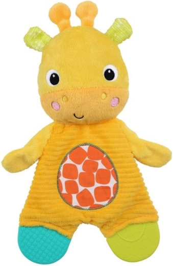 Bright Starts girafă de pluș cu piese de dentiție Snuggle & Teethe