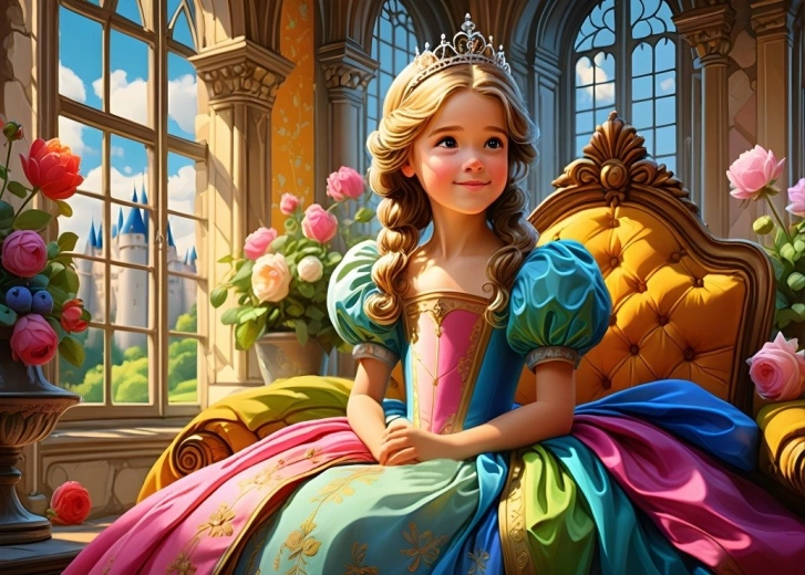 Puzzle Prințesa pe Tron 500 piese