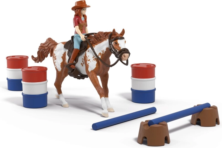 Schleich Horse Club Hannah cu calul și obstacolele – aventură western