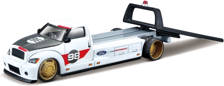 Transportor Maisto cu model Ford GT Heritage Edition 1:64