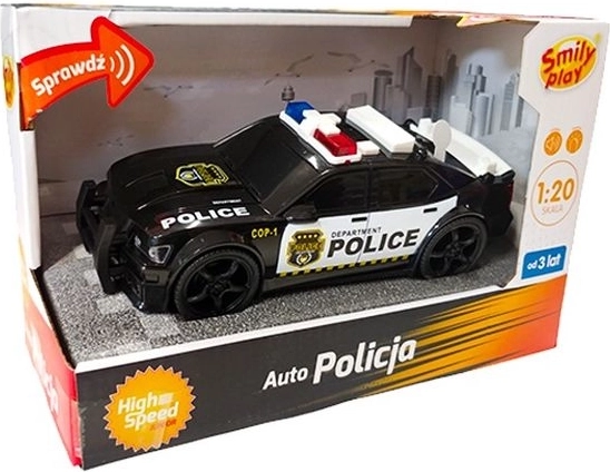 Mașină de poliție SmilyPlay pentru copii 1:20