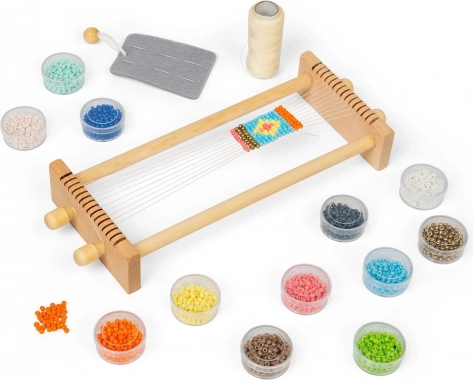 Război de țesut cu mărgele pentru copii Bigjigs Toys