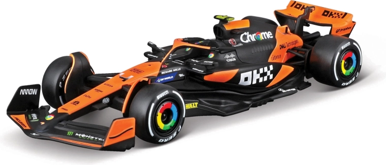 Model Bburago de Formula 1 McLaren MCL38 2024 Lando Norris 1:43
