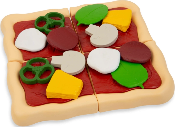 Pizza de tăiat și piese ușor de apucat