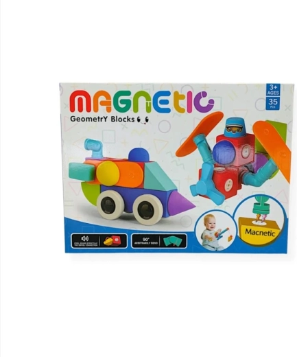 Set colorat de 35 piese pentru construcții creative