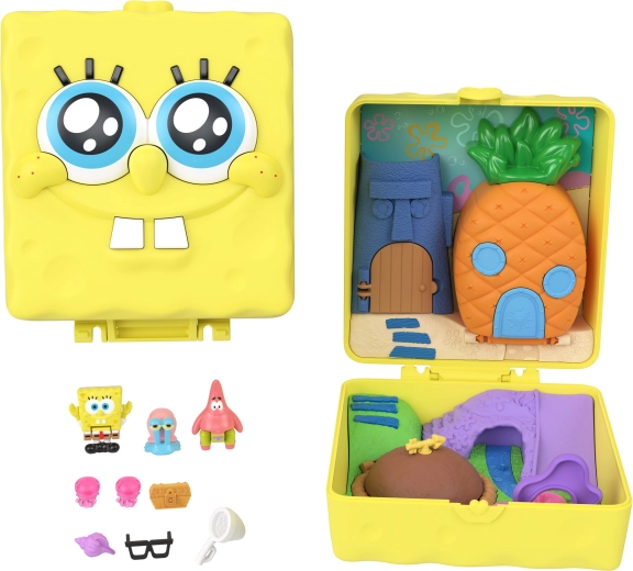 Etui portabil cu mini-lumea Bikini Bottom
