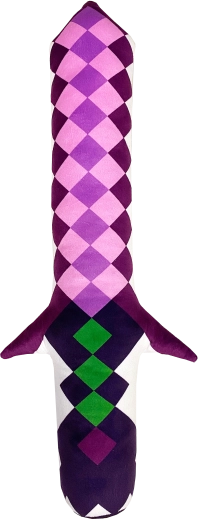 Fluffy Fighterz sabie de pluș luminoasă Pixel roz