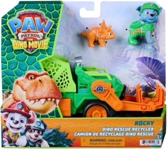 Patrula Cățelușilor Dino Movie, vehiculul de reciclare al lui Rocky cu figurine
