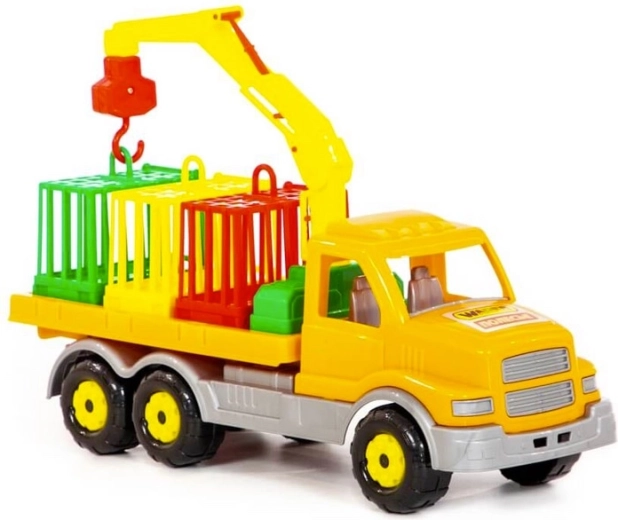 Camion basculant cu macara și transport de animale 47 cm