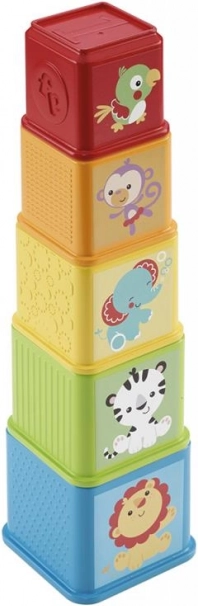 Turnul de construit colorat Fisher-Price