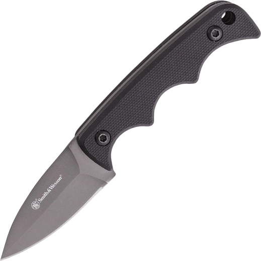 Smith & Wesson H.R.T. cuțit de gât cu lamă Spear Point 5 cm, cu finisaj din nitrură de titan