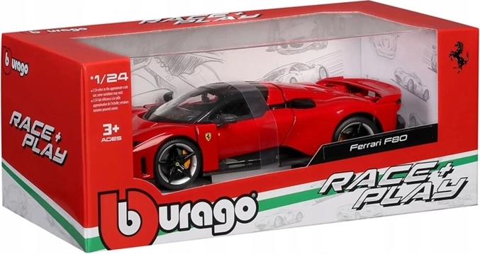 BBU Ferrari F80 model auto 1:24 rosso corsa (roșu)